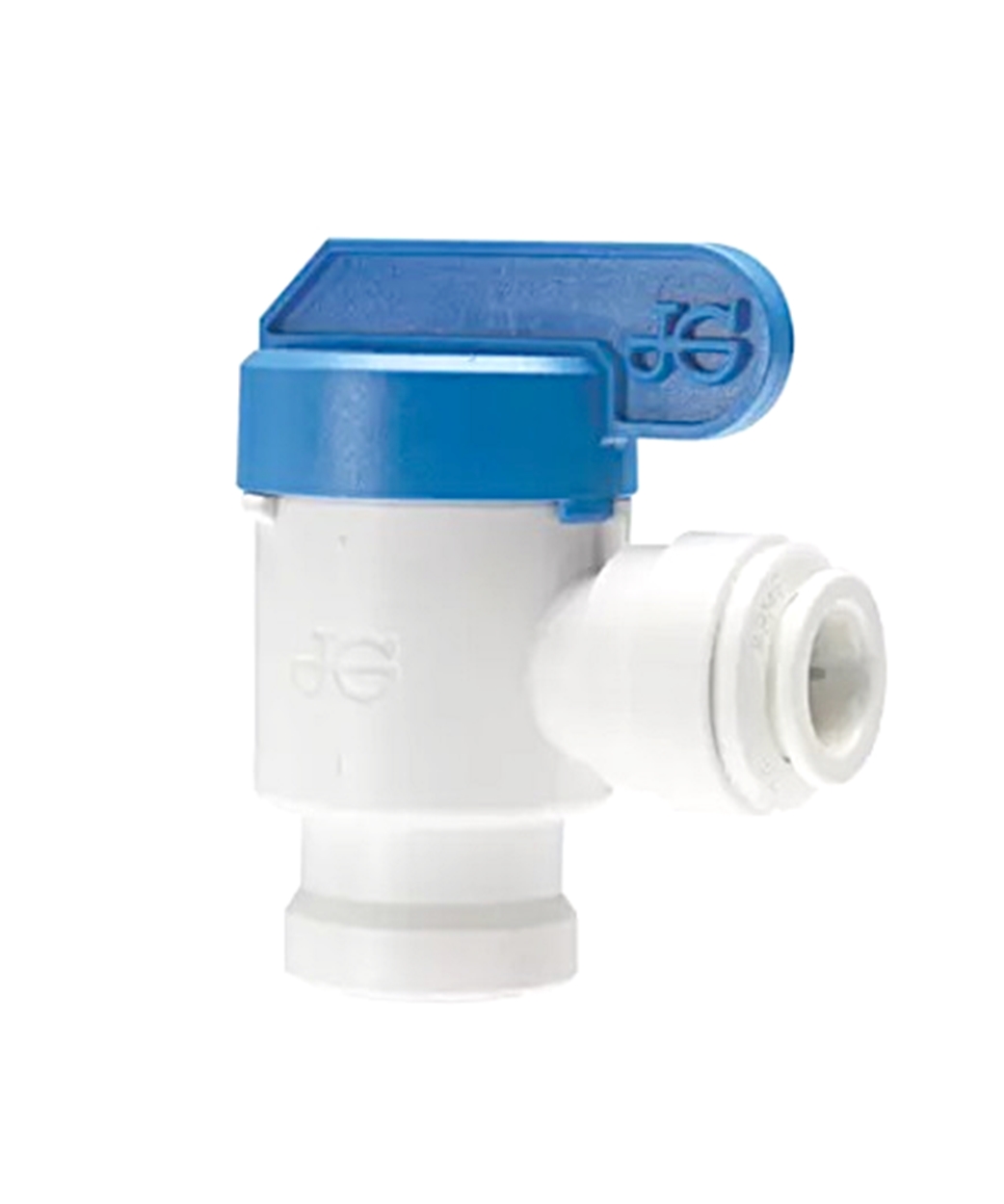 (image for) John Guest BVE6G4F Ball Valve 3/8" Guest x 1/4" FPT Elbow